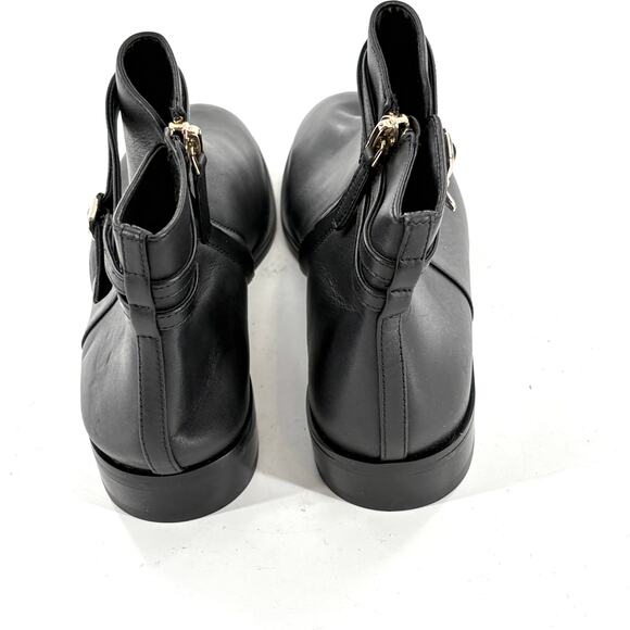 Kate Spade Stable Ankle Boots 6 NWOT Booties Black Leather Capsule Minimalist - Picture 3 of 8